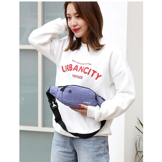 Сумка на пояс, бананка AIREEBAY, фиолетовая П1533