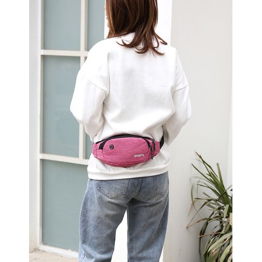 Сумка на пояс, бананка AIREEBAY, розовая П1534