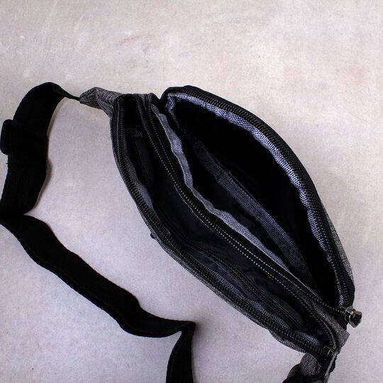 Сумка на пояс, бананка AIREEBAY, серая П1535