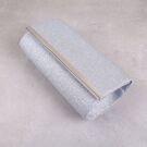 Клатч жіночий, сріблястий П1542