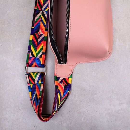 Поясная сумка женская на пояс DAUNAVIA, розовая П1544