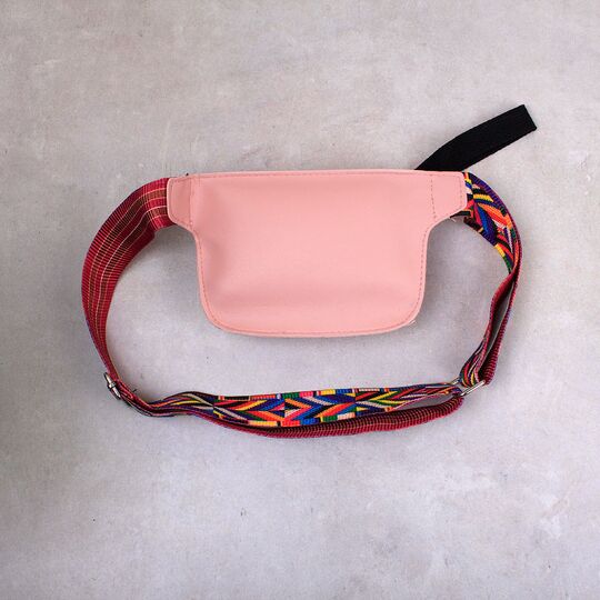 Поясная сумка женская на пояс DAUNAVIA, розовая П1544