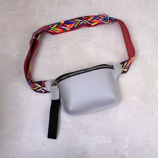 Поясна сумка жіноча на пояс DAUNAVIA, сіра П1546