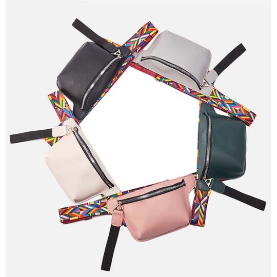 Поясна сумка жіноча на пояс DAUNAVIA, чорна П1547