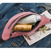 Женская сумка, банан DAUNAVIA, розовая П1554