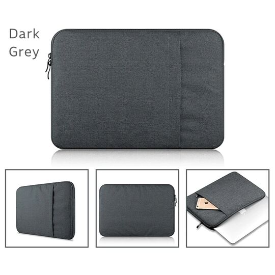 Сумка чехол для ноутбука серая П1570