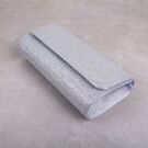 Клатч женский, серебристый П1580