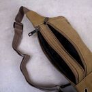 Сумка банан, на пояс AIREEBAY, коричневая П1581