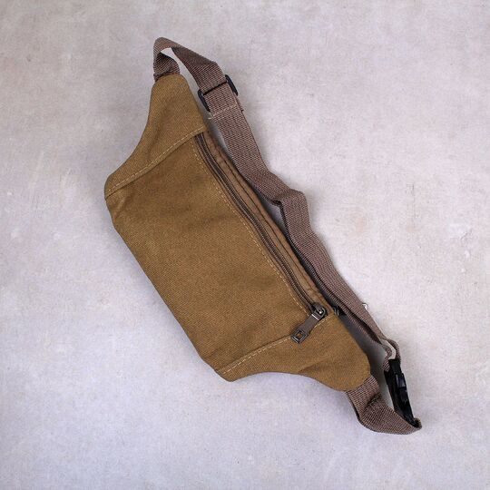 Сумка банан, на пояс AIREEBAY, коричневая П1581