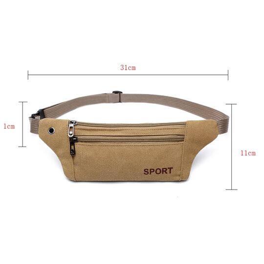 Сумка банан, на пояс AIREEBAY, коричневая П1583