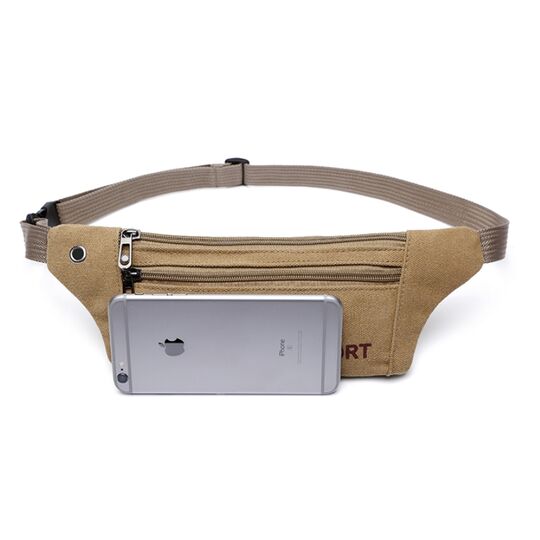 Сумка банан, на пояс AIREEBAY, коричневая П1583