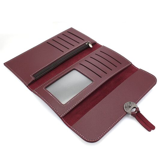 Женский кошелек, красный П0059