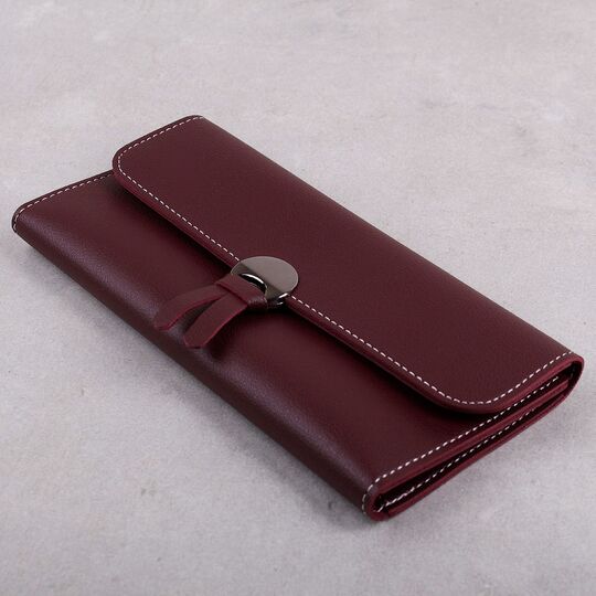 Женский кошелек, красный П0059