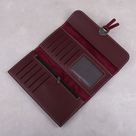 Женский кошелек, красный П0059