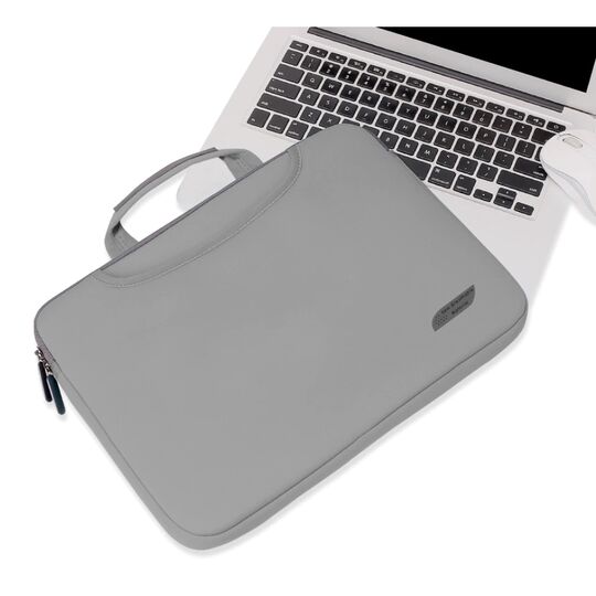Сумка для ноутбука серая П1598