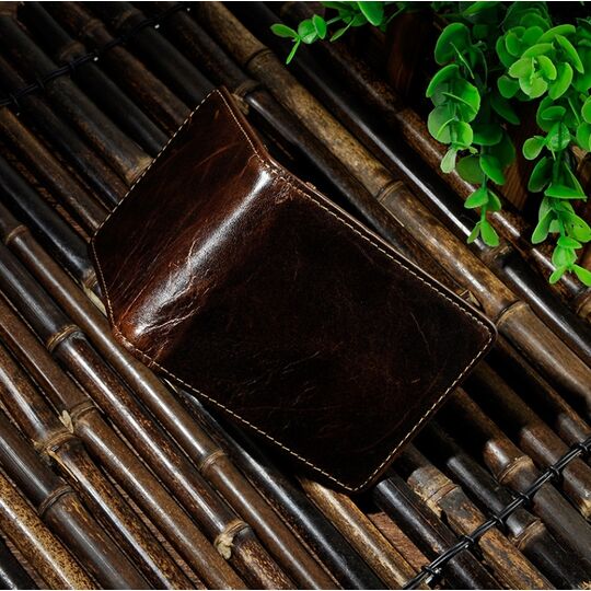 Затиск чоловічий для грошей, коричневий, П1599