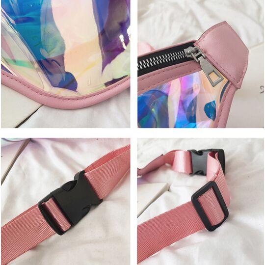 Женская сумка, банан, голубая П1603