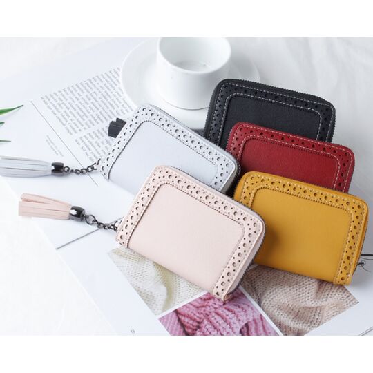 Картхолдер женский, визитница красный П1607