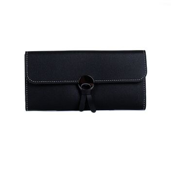 Жіночий гаманець, чорний П0061