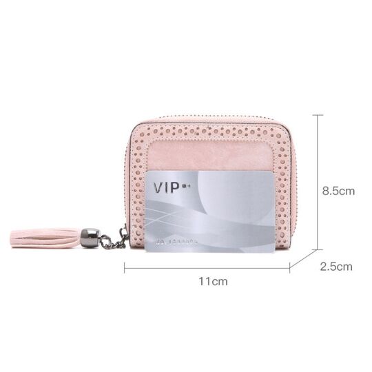Картхолдер жіночий, візитниця рожевий П1608