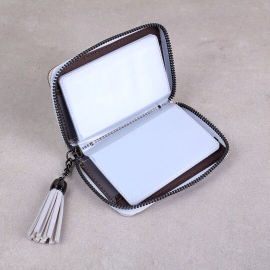 Картхолдер жіночий, візитниця блакитний П1610