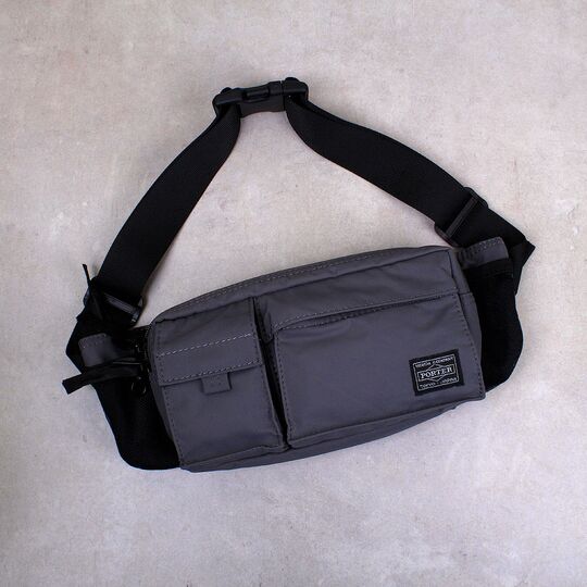 Поясная сумка мужская, серая П1619
