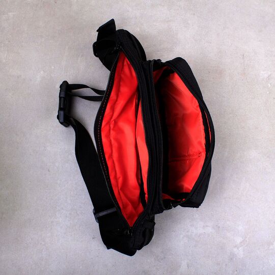 Поясная сумка мужская, черная, П1621