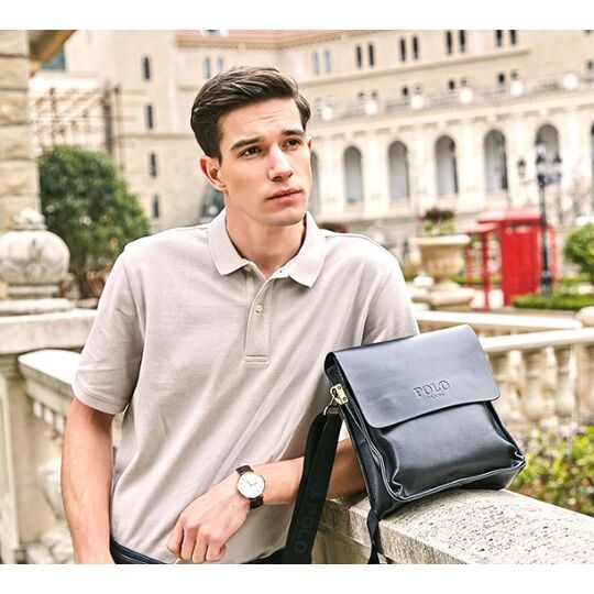 Мужская сумка VICUNA POLO, черная П0064