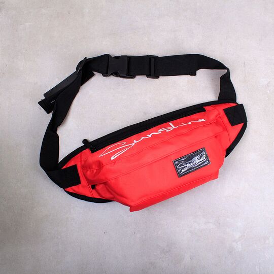 Сумка на пояс, бананка "Senkey" красная П1643