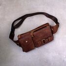 Поясная сумка мужская WESTAL , коричневая П1653