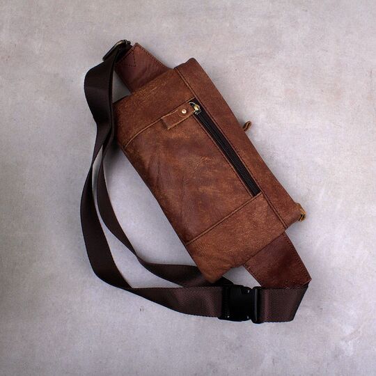 Поясная сумка мужская WESTAL , коричневая П1653