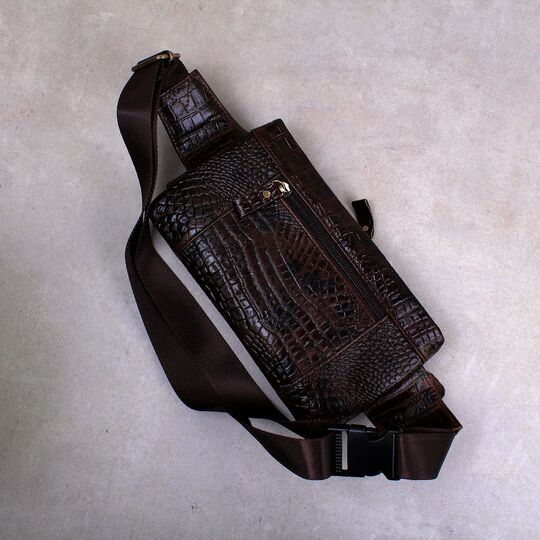 Поясная сумка мужская WESTAL , коричневая П1654