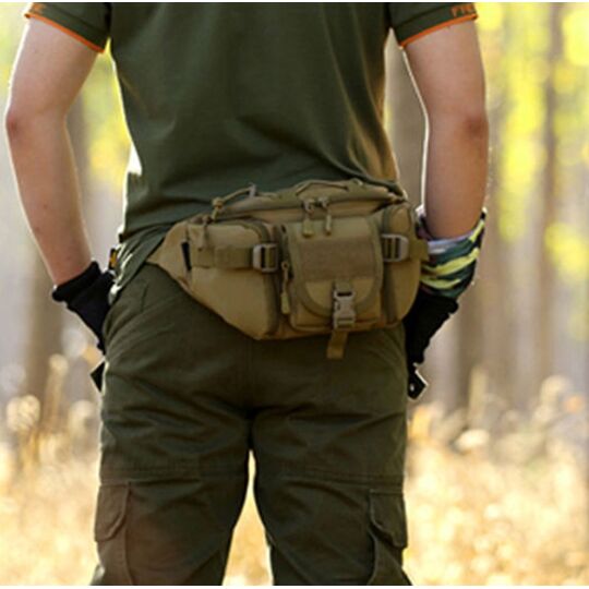 Сумка поясная армейская , зеленая П1656