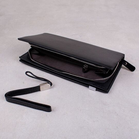 Барсетка мужская Baellerry, портмоне, черная П1666