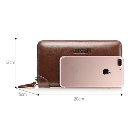 Барсетка мужская, портмоне, коричневая П1667