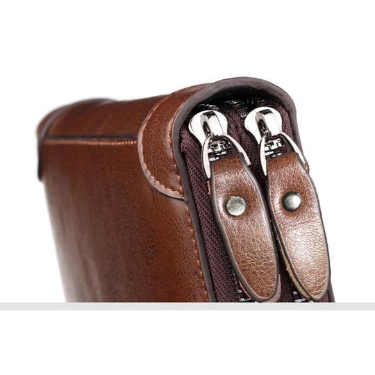 Барсетка чоловіча, портмоне, чорна П1668