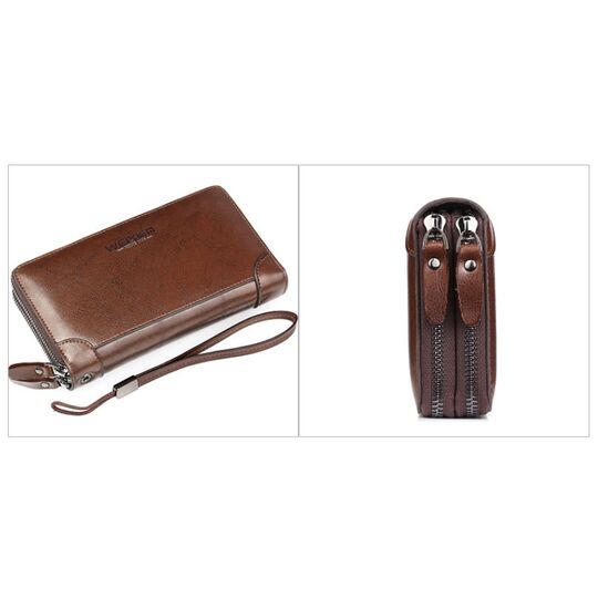 Барсетка чоловіча, портмоне, чорна П1668