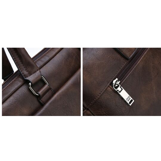 Чоловічий портфель, сумка JEEP BULUO, коричнева П1678