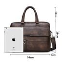 Чоловічий портфель, сумка JEEP BULUO, коричнева П1678