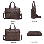 Чоловічий портфель, сумка JEEP BULUO, коричнева П1678