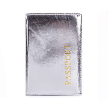 Обкладинка для паспорта, срібляста П1679