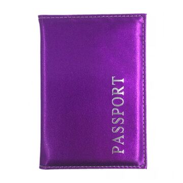 Обкладинка для паспорта, фіолетова П1681