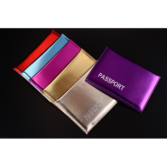 Обложка для паспорта, фиолетовая П1681