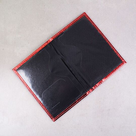 Обложка для паспорта, красная П1683