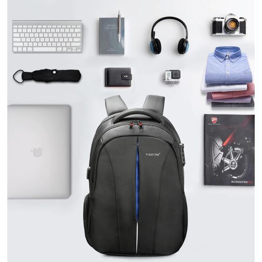 Рюкзаки для ноутбуков - Рюкзак для ноутбука "TSA", черный П1684