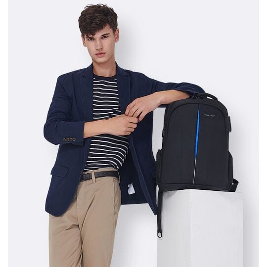 Рюкзаки для ноутбуков - Рюкзак для ноутбука "TSA", черный П1684