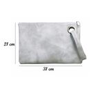 Клатч сумка жіноча, сірий П1690