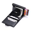 Визитница, черная карбон П1693