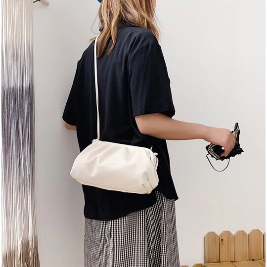 Сумка жіноча, клатч LEFTSIDE велика, біла П1698