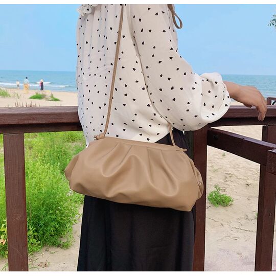 Сумка жіноча, клатч LEFTSIDE велика, коричнева П1699